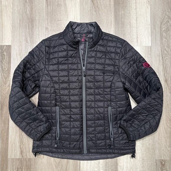 Women's Black Quilted Puffer Jacket - Picture 1 of 7